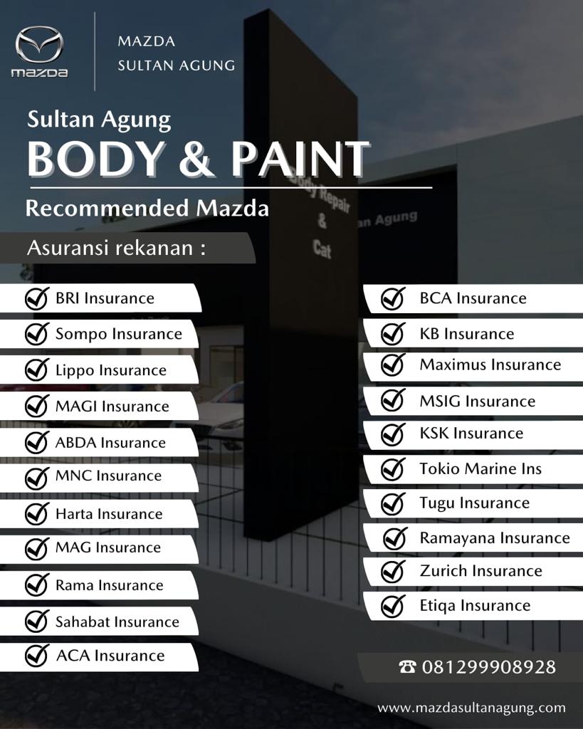 Body & Paint Mazda Sultan Agung Mazda Jakarta Bekasi